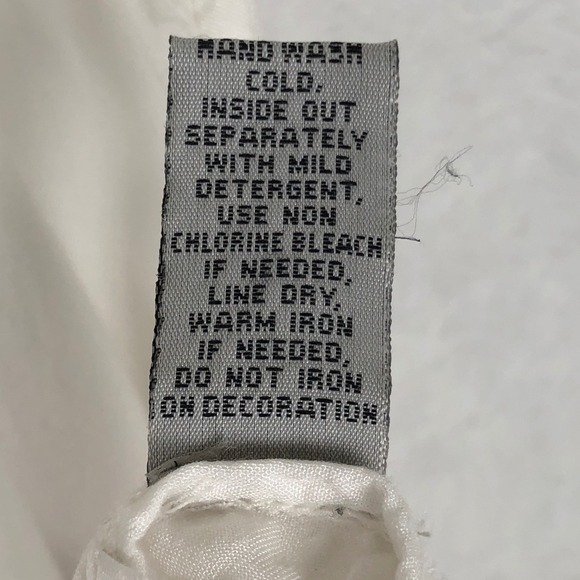 RUFF HEWN GREY Embroidered Beaded Boho Tunic Women's XL Ivory V-Neck Top India - Picture 11 of 11